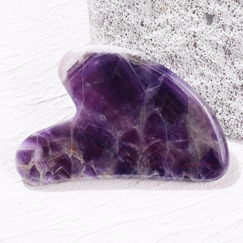 PIERRE NATURELLE AMETHYSTE GUA SHA