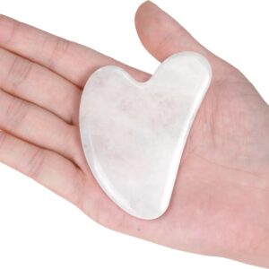 Pierre Naturelle Quartz Blanc Gua Sha