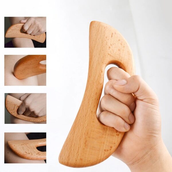 Plaque massage Gua Sha en Bois